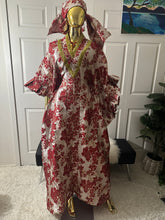 Load image into Gallery viewer, Beautiful brocade bubu with neck trimmings

