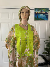 Load image into Gallery viewer, Luxury Olive Kaftan bubu dress
