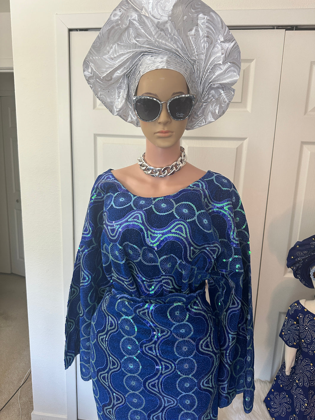 Vibrant sequins iro and buba set