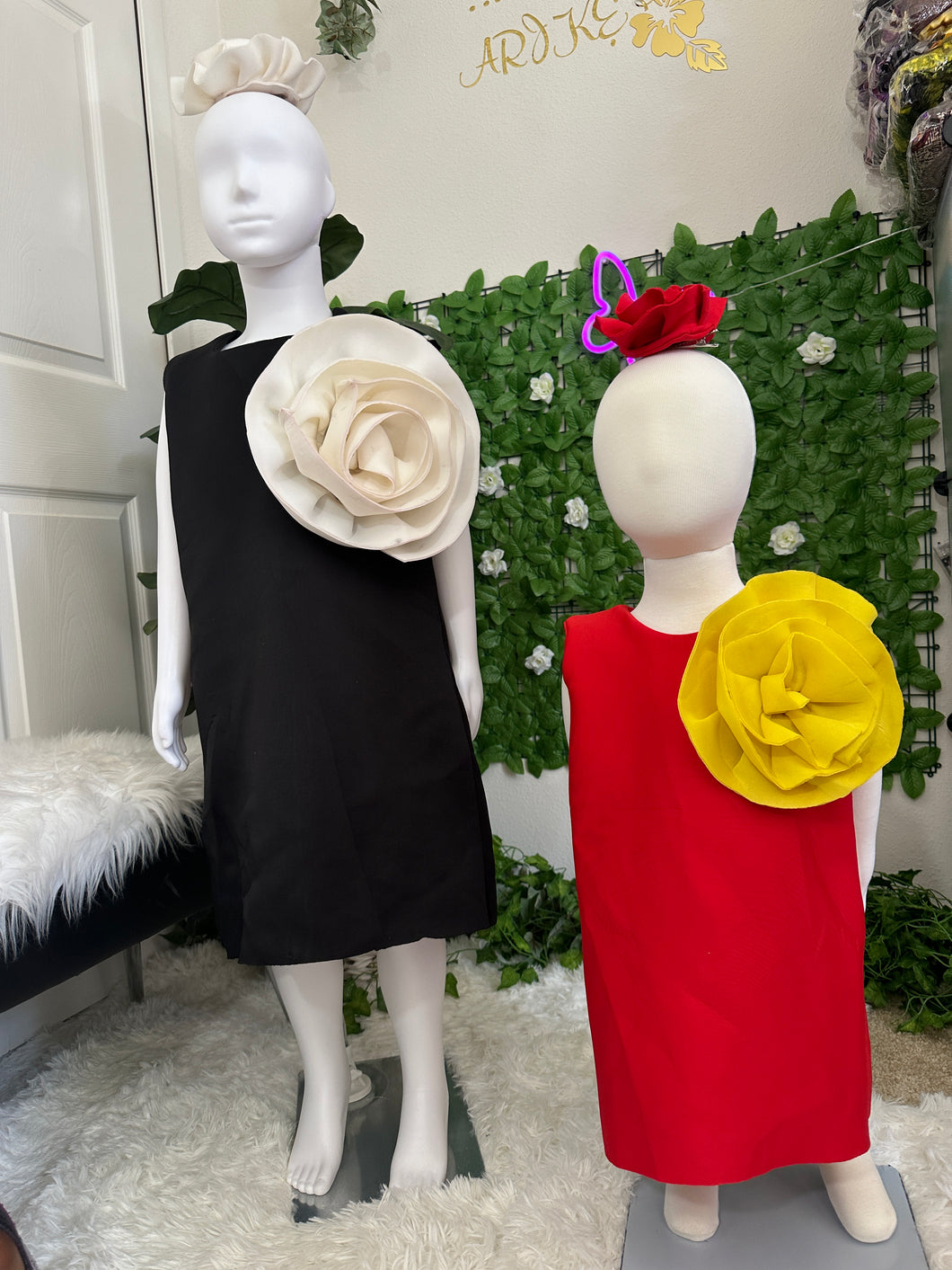 Beautiful 3D Rose Dresses