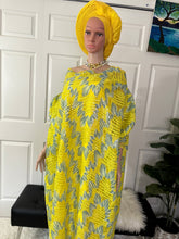 Load image into Gallery viewer, Elegant sequins yellow lace bubu - free size up to size 18
