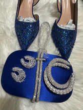 Load image into Gallery viewer, Shoes x purse x earrings x bangles party set
