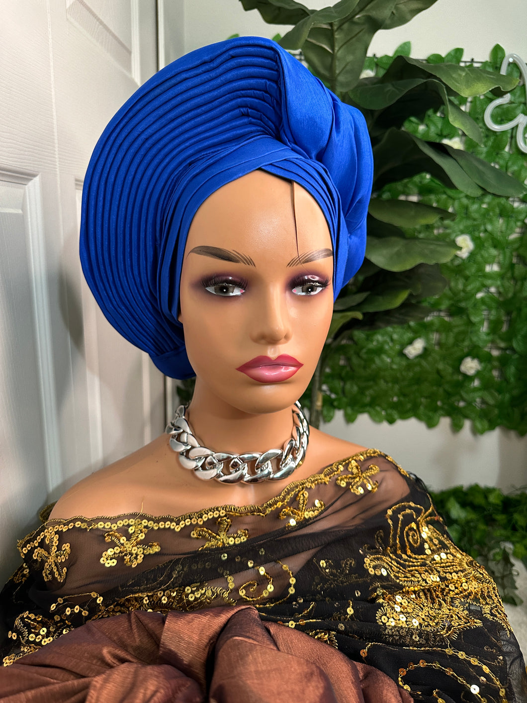 Pleated turban autogele