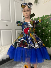 Load image into Gallery viewer, Princess Shaffy Ankara ball dress Age 3-4 yrs
