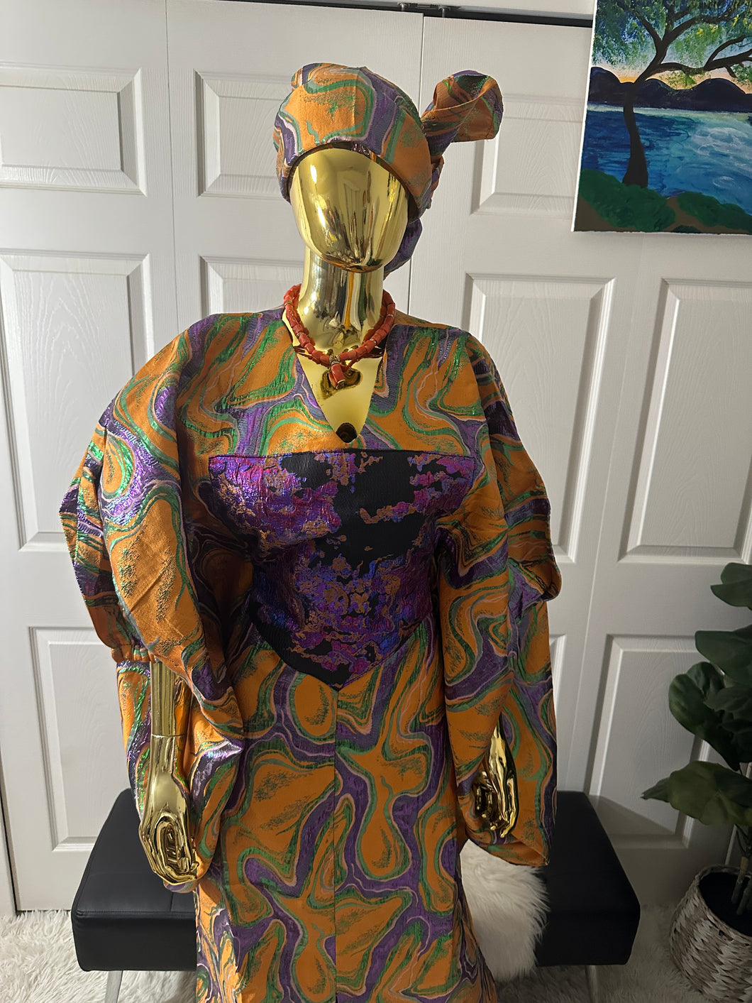 Luxury brocade bubu