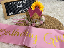 Load image into Gallery viewer, Happy birthday Sash and Headpiece
