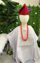 Load image into Gallery viewer, Luxury 4pcs White Agbada set
