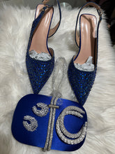 Load image into Gallery viewer, Shoes x purse x earrings x bangles party set
