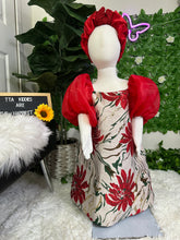 Load image into Gallery viewer, Damask organza ribbon dress
