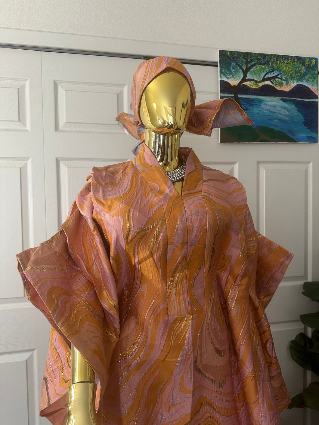 Luxury pretty sleeves bubu dress