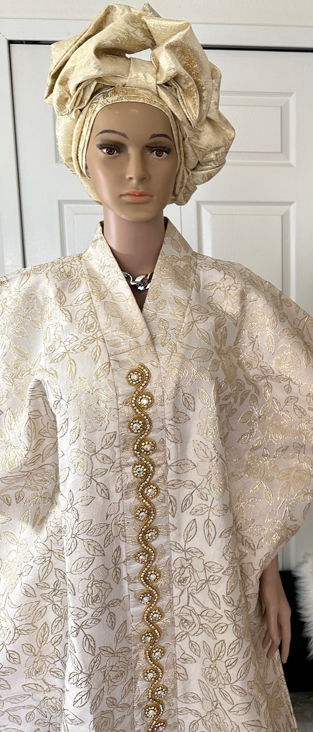 Elegant Gold toned bubu kaftans