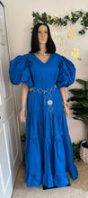 Load image into Gallery viewer, Marian luxury puffy sleeves long dress
