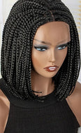 Braided human hair wig