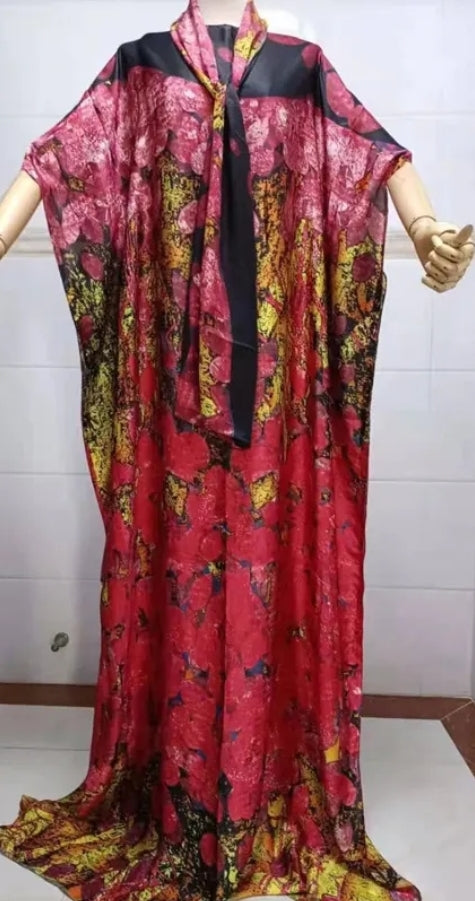 Free size silky dress