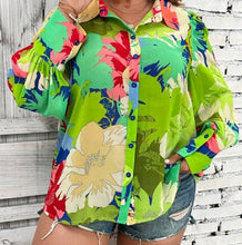 Load image into Gallery viewer, Free size floral shirt for women
